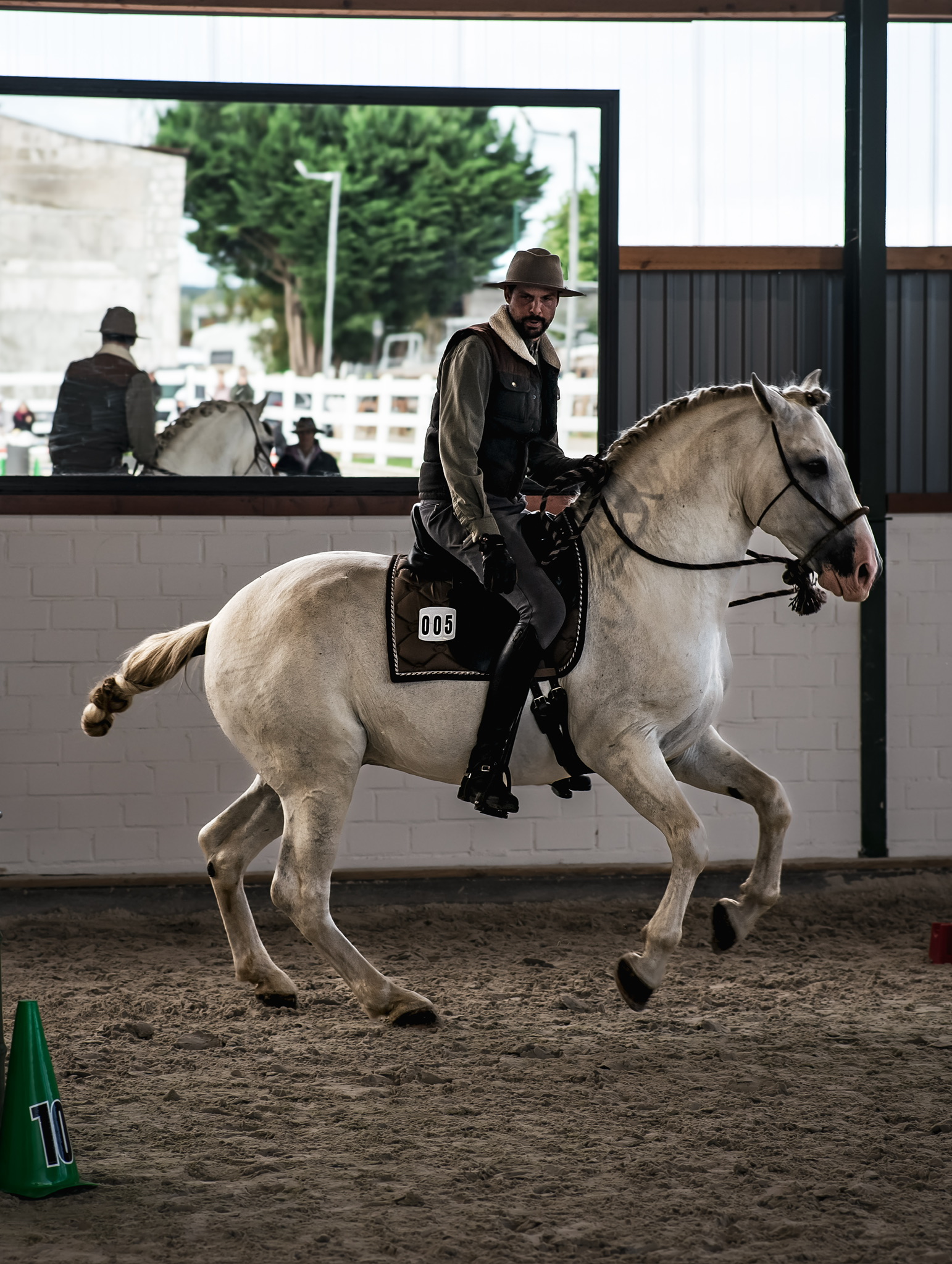 Working Equitation Dressurprüfung auf einem Turnier