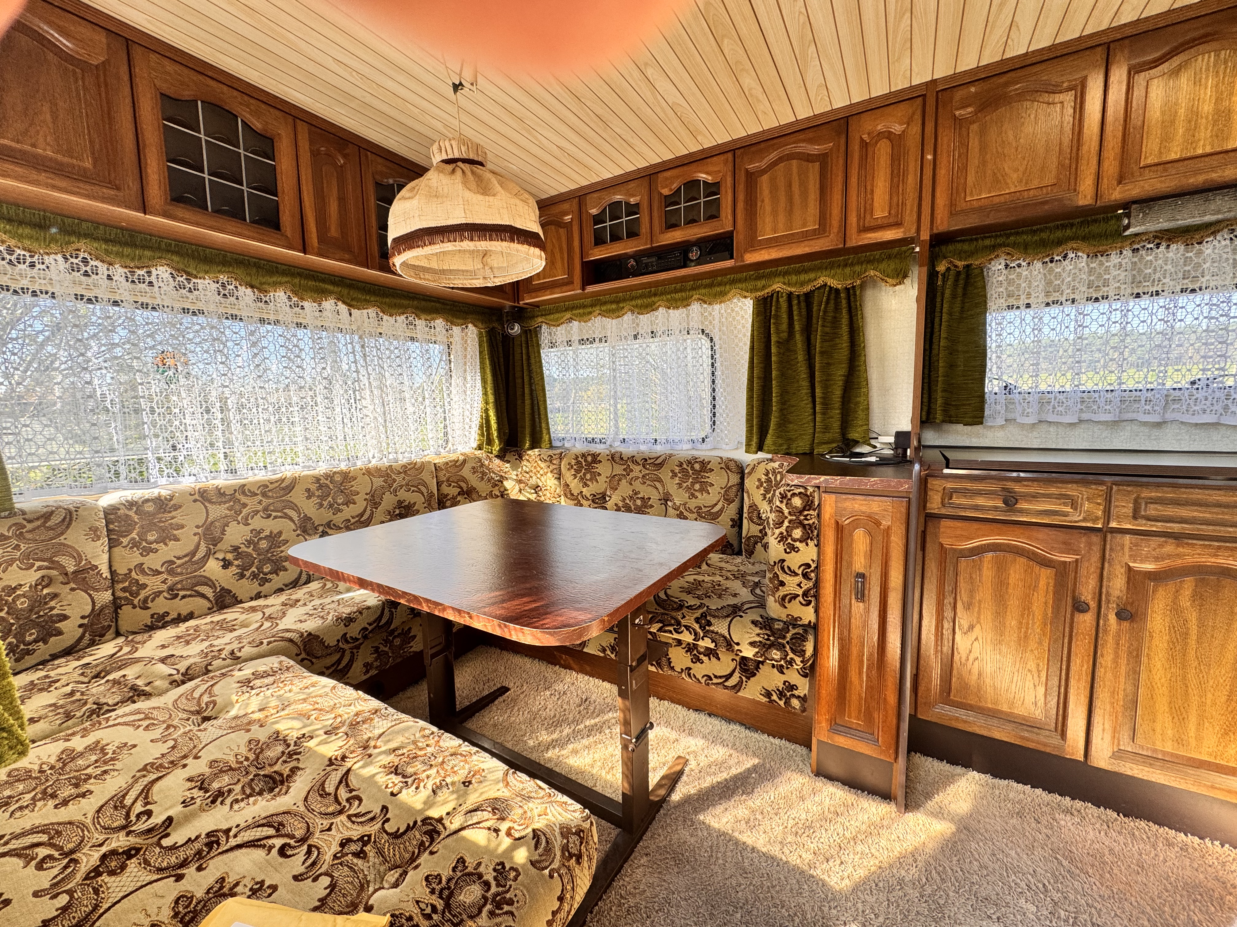Wohnwagen bei der Paradise Ranch in Lindow, Ansicht
